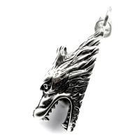 Stainless steel pendant - wolf head "Alvi"