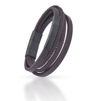 Echtlederarmband - Multibänder mit Gravurplatte...