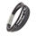 Genuine Leather Bracelet with Stainless Steel Elements and Stainless Steel Clasp
