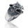 925 Sterling Silberring - Wolf "Griswald" 60...