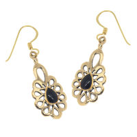 Ohrhänger mit Onyx aus Bronze