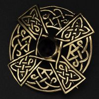 Bronze Brosche - Keltisches Kreuz