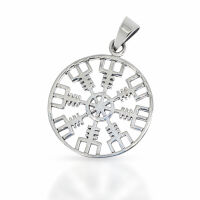 Helm of Awe Pendant with Radial Circle in 925 Sterling...