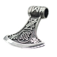 925 Sterling Silver Pendant - Thors Hammer "Fasam"