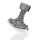 Silver Pendant - Sterling Silver 925 - Thors Hammer with Triqueta