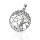Tree of Life Pendant with Pentagram in 925 Sterling Silver