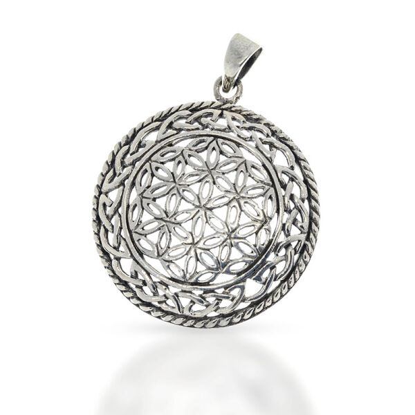 Flower of Life Pendant “Osireion” in 925 Sterling Silver