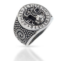 925 Sterling Silver Ring - Thors Hammer Signet Ring