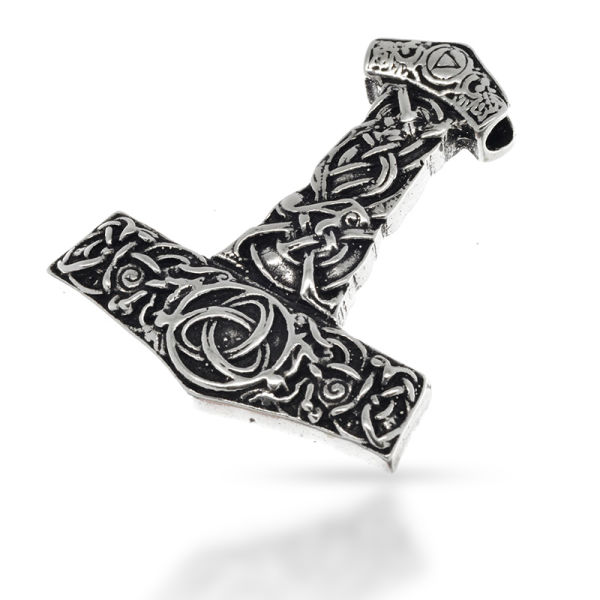 925 Sterling Silberanhänger - Thors Hammer - massiv 33 gramm