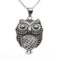 925 Sterling Silberanhänger - Eule "Benja"