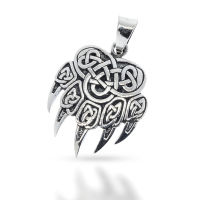 925 Sterling Silver Pendant - Bear Paw "Sumi"