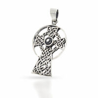 925 Sterling Silberanhänger - Keltenkreuz mit...