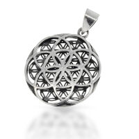 Flower of Life Pendant “Flora” with Depth...