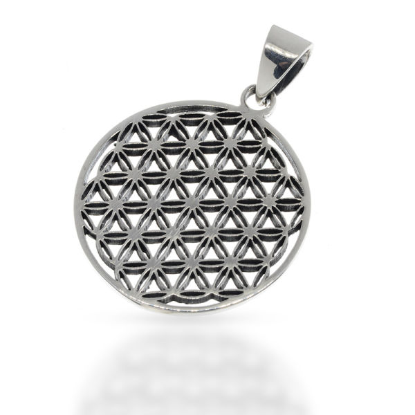 925 Sterling Silberanhänger - Blume des Lebens "Kusuma"