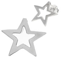 925 Sterling Silberohrstecker - Stern