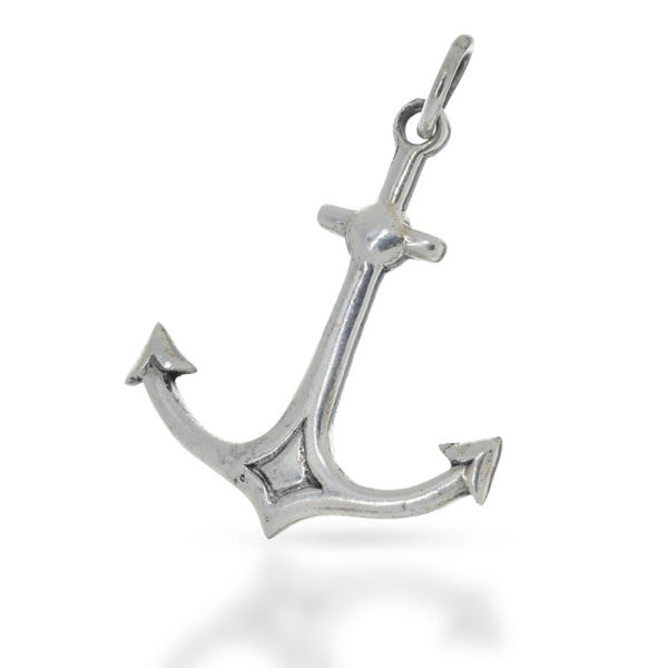 925 Sterling Silberanhänger - Anker "Strum"