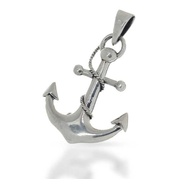 925 Sterling Silberanhänger - Anker "Flut"
