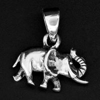 925 Sterling Silberanhänger - Elefant