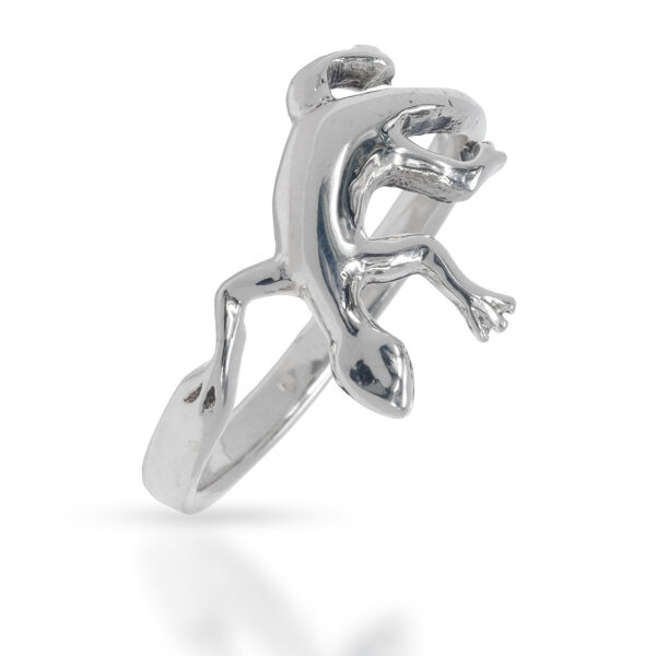 925 Sterling Silberring - Echse 60 (19,1 Ø) 9,1 US