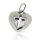 925 Sterling Silberanhänger - Herz mit Kreuz "Carry"
