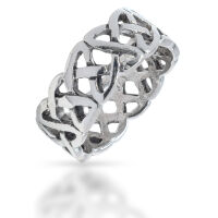 925 Sterling Silberring - Keltischer Knoten