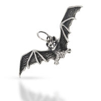 Vladimir Bat Pendant with Wide Wings in 925 Sterling Silver