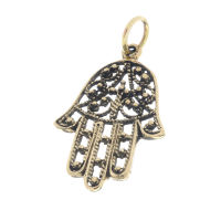 Bronzeanhänger - kleine Hamsa Hand
