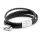 Echt Leder Armband - Schwarz geflochtene Multi Bänder und Edelstahl  Elementen