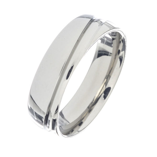 Edelstahlring - mit diagonalen Streifen, bombiert 6mm 50 (15,9 Ø) 05 US