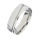 Edelstahlring - mit diagonalen Streifen, bombiert 6mm 50...