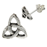 925 Sterling Silver Stud Earrings – Krelor Triquetra