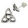 925 Sterling Silver Stud Earrings – Krelor Triquetra
