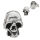 Silberohrstecker - Totenkopf