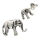 Silberohrstecker - Elefant