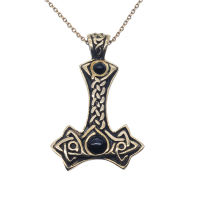 Bronzeanhänger Thorshammer Onyx