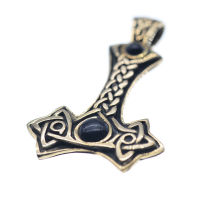 Bronzeanhänger Thorshammer Onyx
