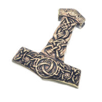Bronzeanhänger - Thorshammer mit dem Horn Odins
