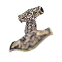 Bronzeanhänger - Thors Hammer mit Steinbock