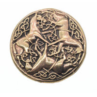 Bronze brooch - Celtic knot and horses