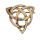 Bronze Brosche - Triquetra keltischer Knoten