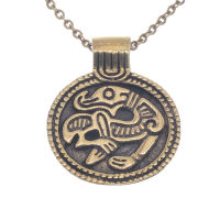 Bronzeamulett mit mystischem Zeichen