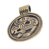 Bronzeamulett mit mystischem Zeichen