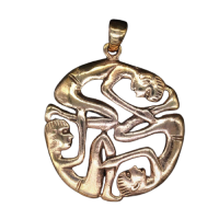 Bronzeanhänger - Aztekenschmuck