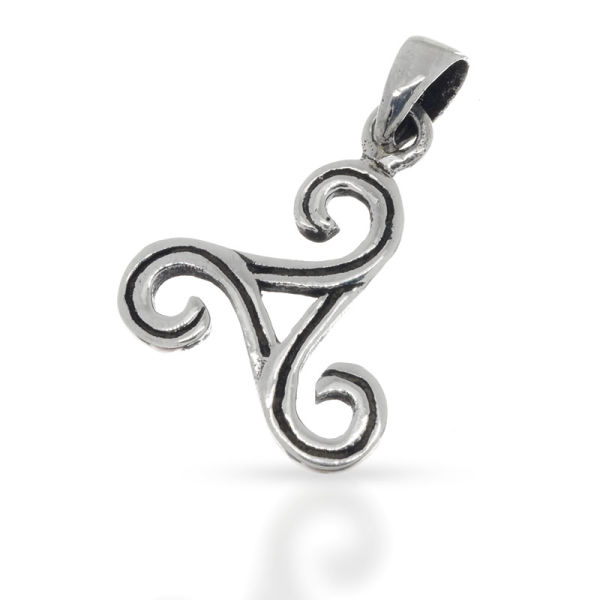 925 Sterling Silberanhänger - Triskel aus der Keltenzeit