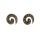 Silberohrschmuck - Spirale mit Steinen
