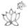 Silver earrings - Lotus flower