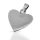 925 Sterling Silver Pendant – Heart "Love"