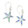 Starfish "Baía do Sancho" With Synthetic Opal - 925 Silver Earrings