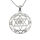 925 Sterling Silberanhänger - Davidstern mit Glitzersteinen