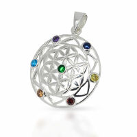 Flower of Life Pendant “Odna” in Chakra...